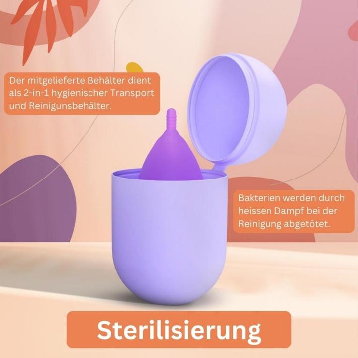 Actual product image Femora Menstrual cup + steriliser Period cup Menstrual cup (XS)