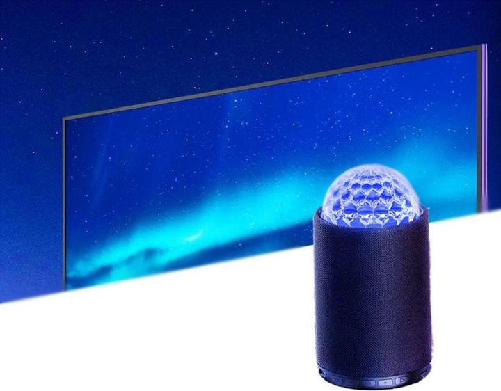 Actual product image Joyroom Maya Series RGB 8W Bluetooth Speaker - Black (4 h, USB power delivery)