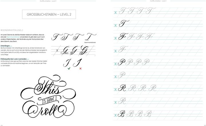 Nährwerte und Zutaten Buch Kalligrafie A bis Z Übungsheft (Deutsch, Natascha Safarik, 2019)