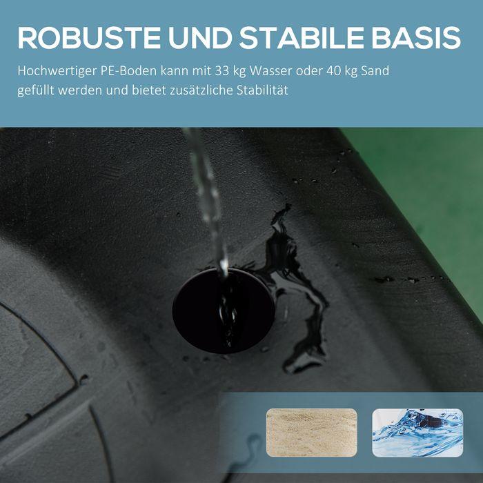 Immagine prodotto Swisshandel24 Basketballständer Outdoor mit Rollen, 160-210 cm höhenverstellbar Basketballkorb