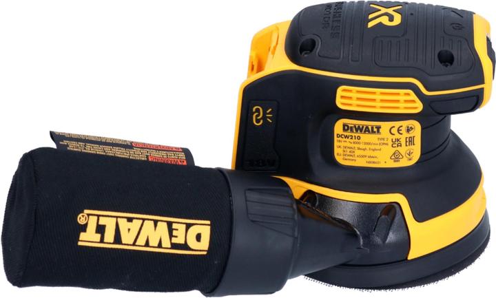 Actual product image DeWalt DCW210N Cordless Random Orbital Sander 125mm 18V Brushless - without battery, without (Eccentric grinder)