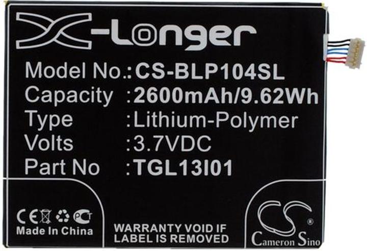 Actual product image NoName Battery for Maxon MX X3 etc