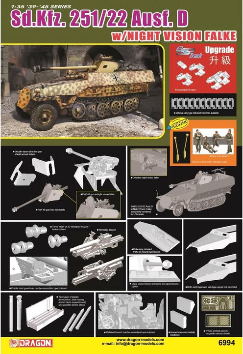 Produktbild 1:35 Sd.Kfz.251/22Ausf.Dw/NightVis.Falke