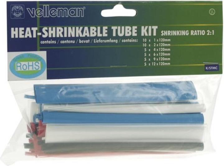 Produktbild Velleman Schrumpfschlauch-Set - Mehrfarbig