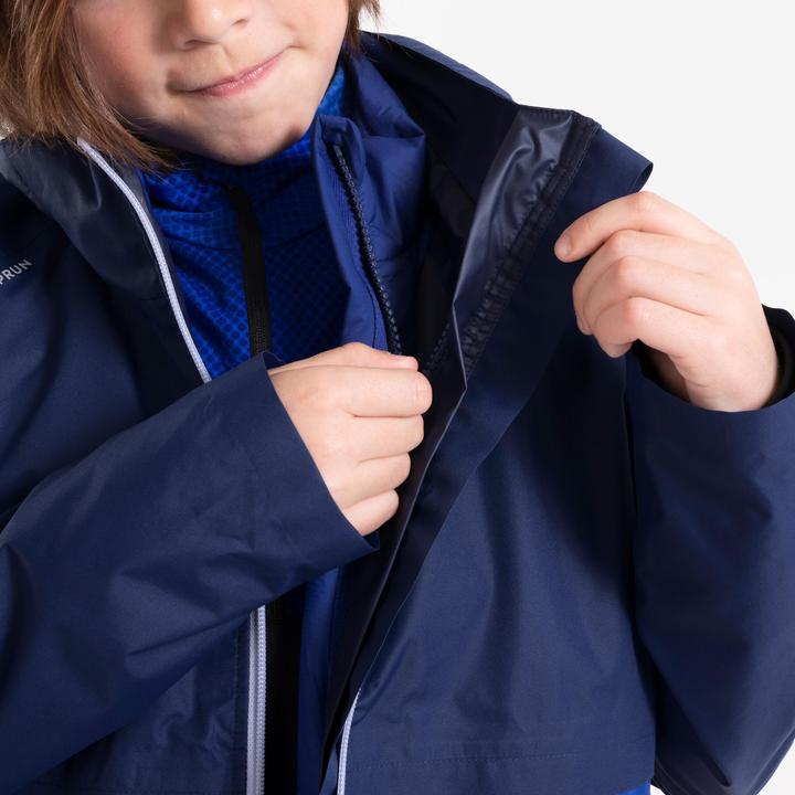 Image du produit Kiprun Veste de course enfants 3 en 1 imperméable veste intérieure amovible - bleu (164)
