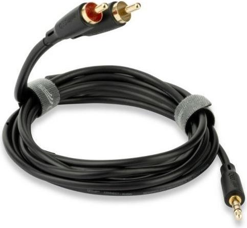 Produktbild QED Connect Stereo Cable 3.5Mm (M) To 2 X Phono (M) 3 meters QE8117 (3 m, Cinch)