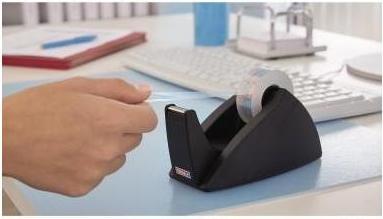 Produktbild tesa tesafilm EASY CUT Tischabroller - Klebeband-Spender für Rollen bis 33 m x 19 mm