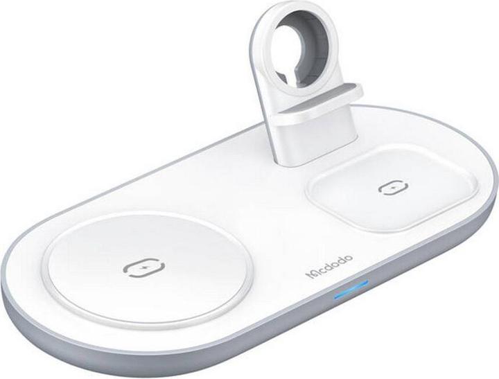 Actual product image Mcdodo 3 in 1 Wireless Charger 15W - White (15 W)