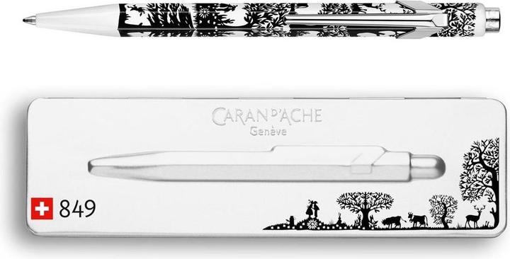Produktbild Caran d'Ache 849 Scherenschnitt mit Etui (Silber, Schwarz, 1 x)