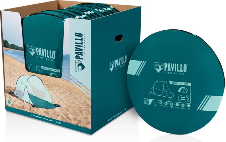 Produktbild Bestway 68107 Strandzelt (Strandzelt + Strandmuschel, 1.12 kg, 2 Personen)