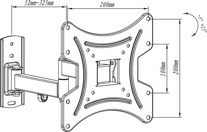 Actual product image myWall HL 15-2 (Wall, 42", 25 kg)