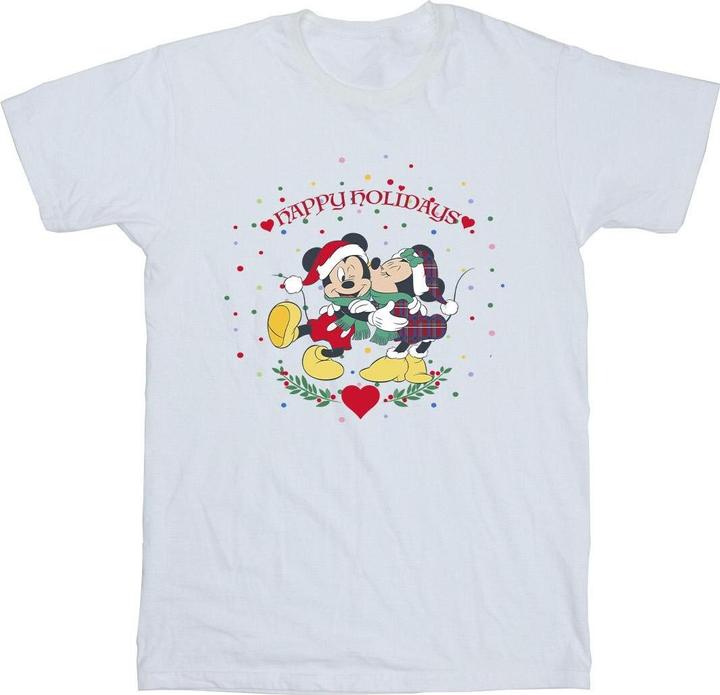 Immagine prodotto Disney Mickey Mouse Mickey Minnie Christmas Maglietta Uomo (XL)