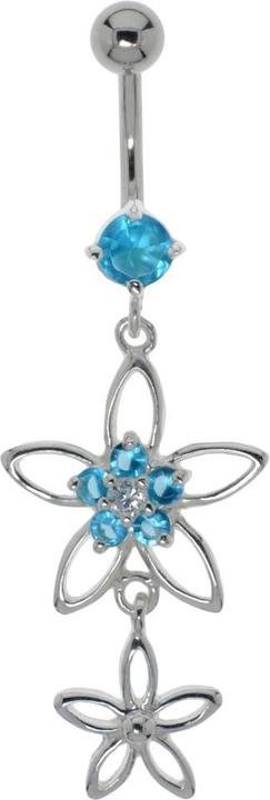 Produktbild Bijouteria Bauchpiercing (Chirurgenstahl 316L, Silber 925, Zirkonia)