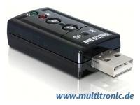 Actual product image Delock USB Sound Adapter 7.1 (USB 2.0)