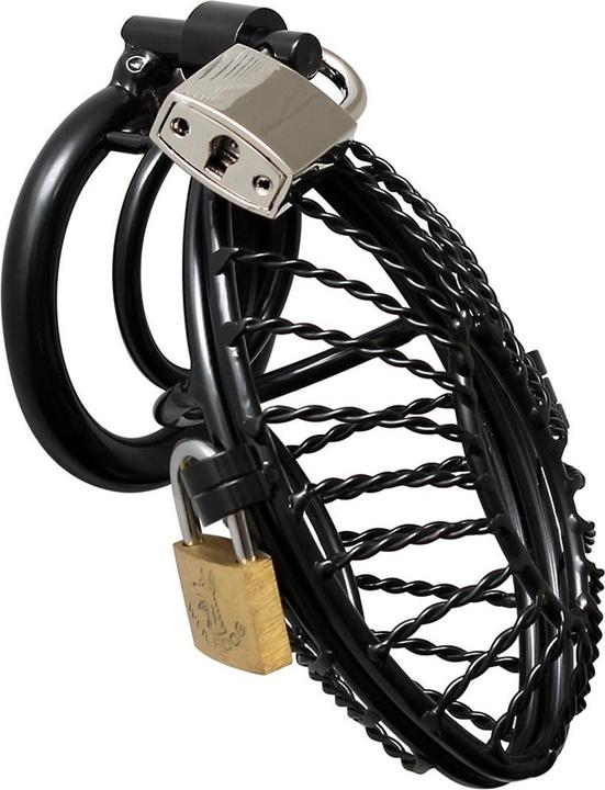 Rimba Metal Male Chastity Device with 2 Padlocks