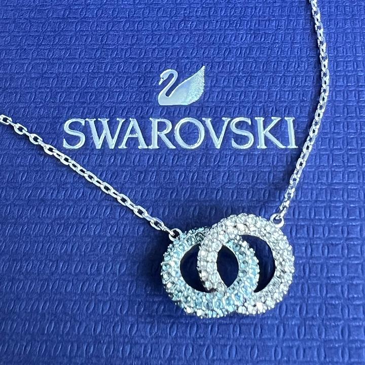 Produktbild Swarovski Stone Halskette Blau (Swarovski Metall, 38 cm)