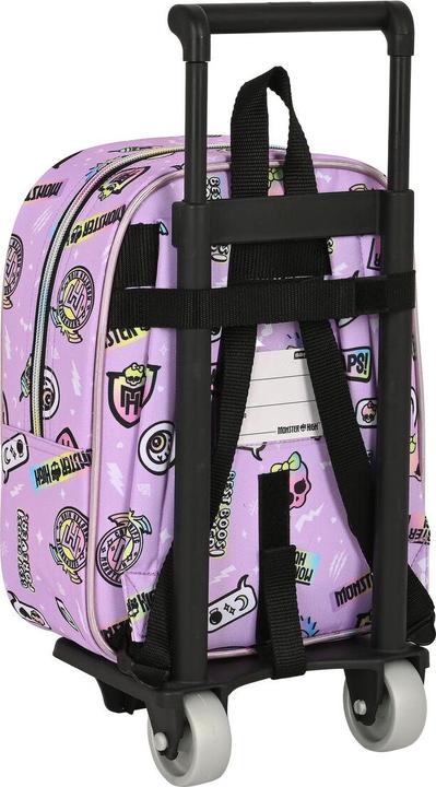 Produktbild Monster High Schulrucksack mit Rädern Best boos Lila 22 x 27 x 10 cm