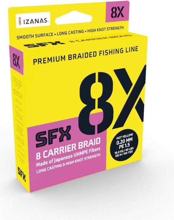 Actual product image Sufix 8x SFX Carrier Braid – 3200m