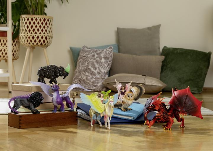 Actual product image Schleich Bayala elf on glitter owl