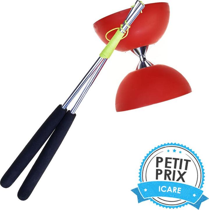 Actual product image Eureka! Rubber diabolo with aluminium rods