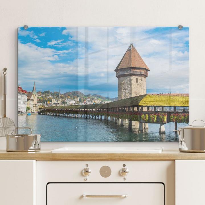 Actual product image Trenddeko Wooden bridge in Lucerne (40 x 60 cm)