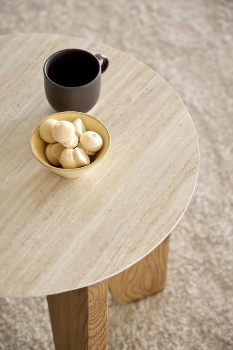 Immagine prodotto AC Design Tavolino Dockland carta grezza di travertino (50 x 50 cm)
