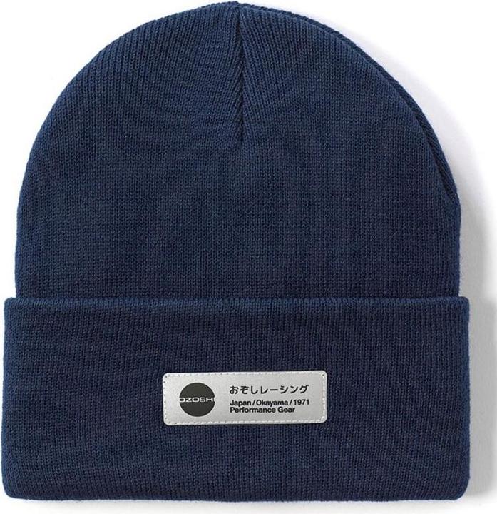 Ozoshi Haichi Beanie mit Umschlag Marineblau