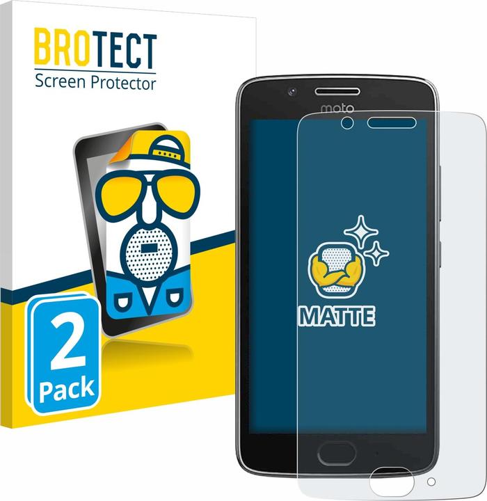 Actual product image BROTECT Anti-glare screen protector matt (2 Piece, Motorola Moto G5)