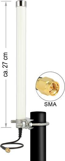 Produktbild Delock LTE/HSPA/GSM Antenne, SMA-Stecker (WLAN, Lora, DECT)
