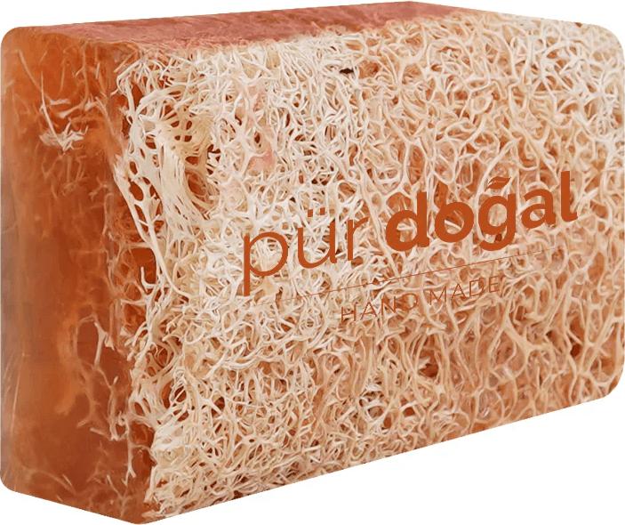 Actual product image Pür Doğal 100% Natürliche Kürbisfaser Seife mit Argan Öl 130gr