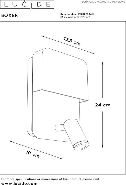 Image du produit Lucide Boxer (140 lm)