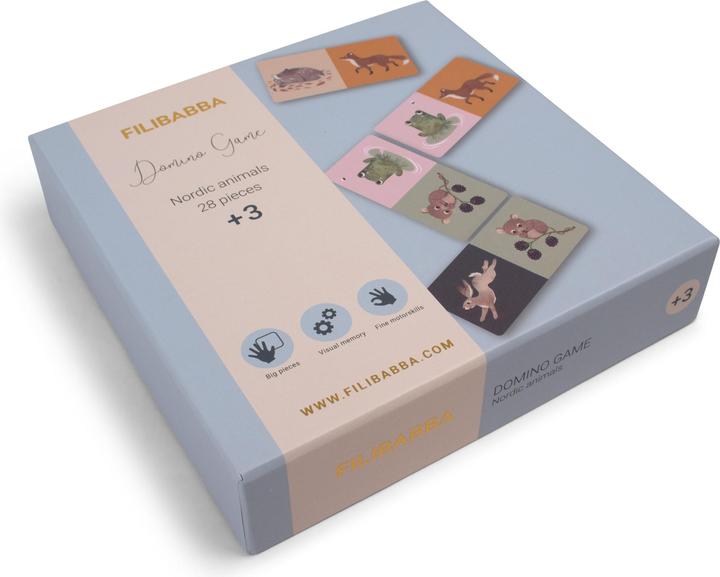 Produktbild Filibabba Domino-Spiel - Nordische Tierwelt (Niederländisch, Englisch)
