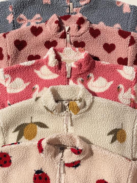Actual product image Konges Slojd Jody Teddyjacke Ladybug Sand (122)