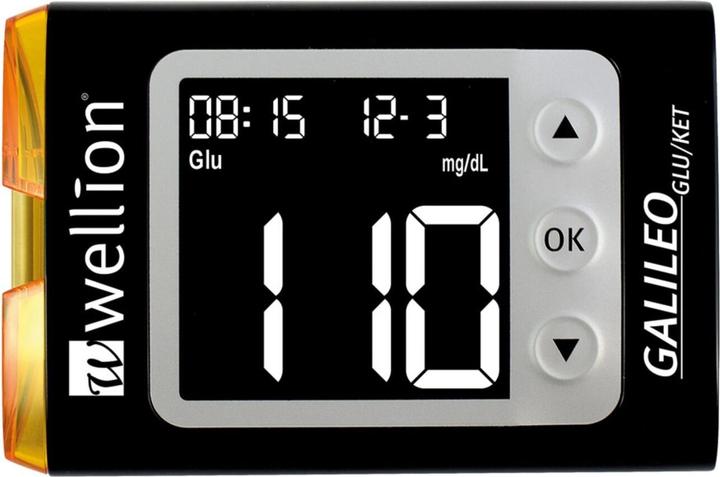 Wellion Galileo GLU/KET Blood Glucose Meter SET mmol Black (Glucose monitors)