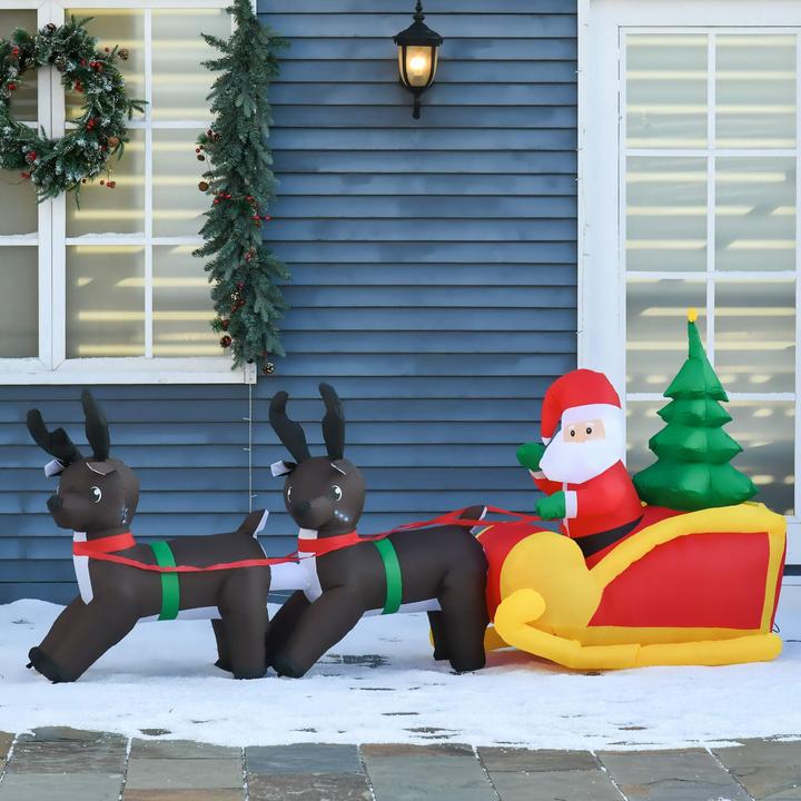 Actual product image Jamb Father Christmas with sleigh LED
