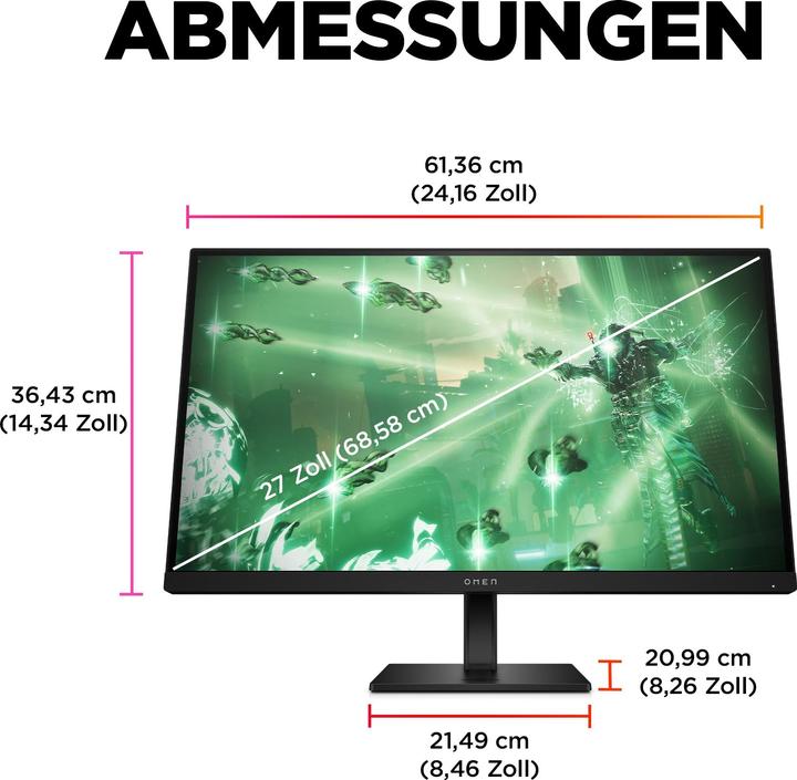 Produktbild HP Omen 27q (2560 x 1440 Pixel, 27")