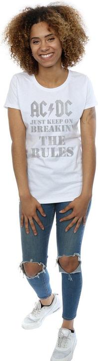 Produktbild AC/DC WomensLadies Just Keep On Breaking The Rules TShirt aus Baumwolle (XXL)