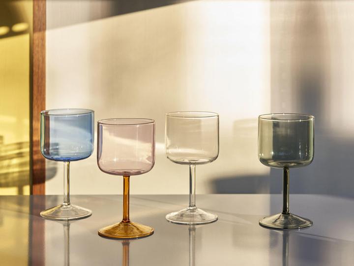 Actual product image HAY Lots de 2 verres?? vin TINT Bleu clair (25 cl, 2 Glasses, Red wine glasses)