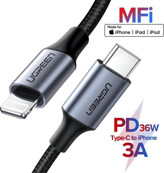 Immagine prodotto Ugreen Cavo da fulmine a USB-C 2.0 (1 m, USB 2.0)