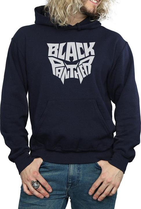 Immagine prodotto Felpa con cappuccio con scritta Black Panther Uomo (XL)