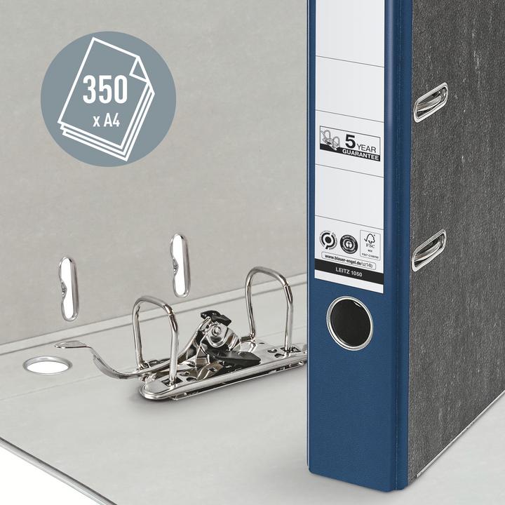 Actual product image Leitz STANDARD-ORDER A4 52MM With slots, for A4 format, cardboard (RC), back width 52mm. Pate (A4, 52 mm, 1 Piece)
