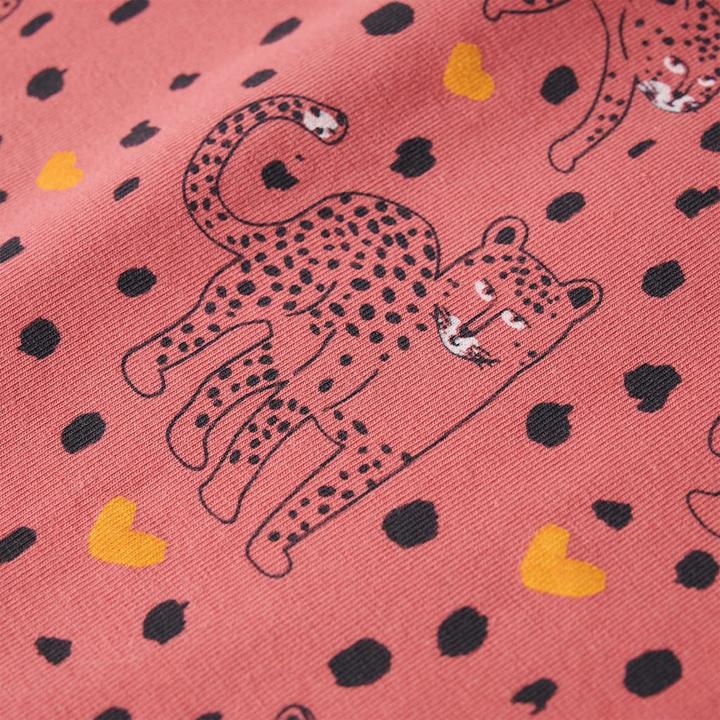 Produktbild VidaXL Kinderpyjama mit Langen Ärmeln Altrosa 140,Material: 95 (140)