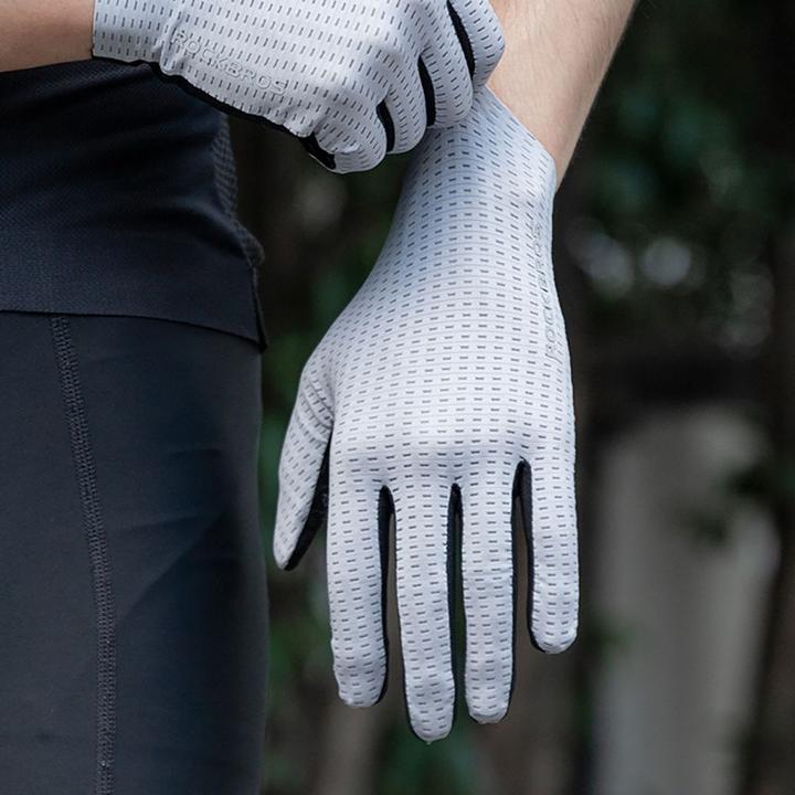 Immagine prodotto Rockbros Breathable Full Finger Cycling Gloves, Size: S - Gray (S)