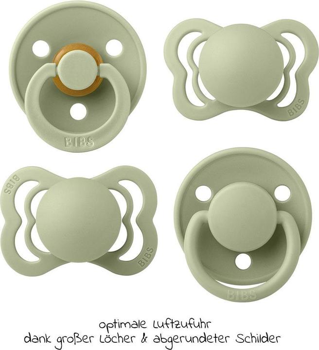 Produktbild Bibs Schnuller Try-It Collection, Sage (4 x, bis 6 Monate)