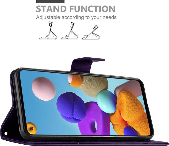 Image du produit Cadorabo Couverture du livre de fleurs (Samsung Galaxy A21s)