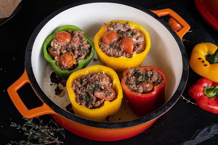 Actual product image Grillfürst Dutch Oven without feet - enamelled - DO7,5 - orange
