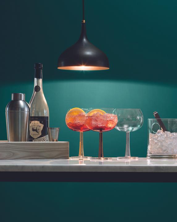 Produktbild LSA 2er Set Gin Ballonglas 420ml kupfer (4.20 dl, 2 x, Gin Gläser)