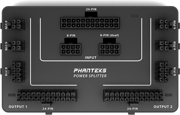 Produktbild Phanteks Power Splitter für PC-Systeme - 1 Netzteil & 2 Mainboards
