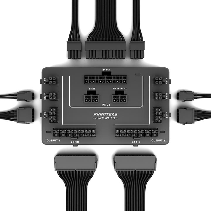 Produktbild Phanteks Power Splitter für PC-Systeme - 1 Netzteil & 2 Mainboards