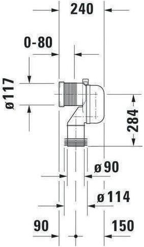 Produktbild Duravit Anschlussbogen Vario